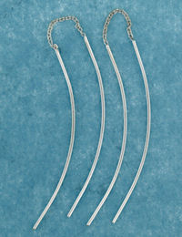 sterling silver threader earring T009