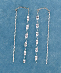 sterling silver threader earring T013
