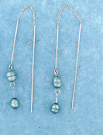 sterling silver threader earring T020