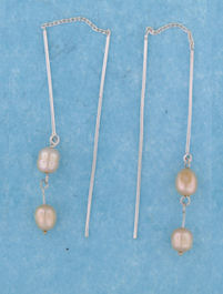 sterling silver threader earring T020